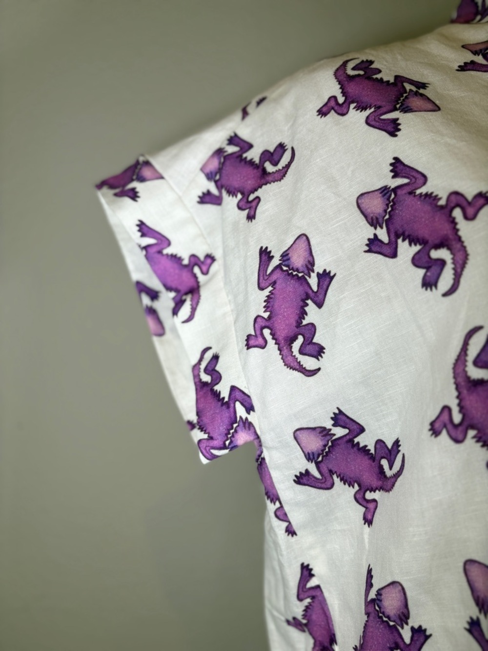 Brooke Wright Nancy Cotton-Linen Blend Dress Animal Collection Size Medium - Picture 6 of 12